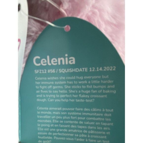 Squishmallows FUZZAMALLOW CELENIA The Pink Cat 12" Soft Plush NEW - Picture 3 of 12